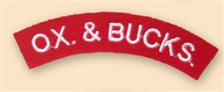 Re-Enactors Oxfordshire & Buckinghamshire Regiment Shoulder Titles