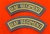 Pair of RAF Regiment Mud Guards Mess Dress Badges
