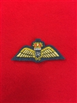 Quality Royal Air Force Pilot Wings Mess Dress Badge Hand Embroidered Gold Bullion Wire.