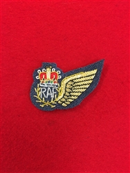 Quality Royal Air Force WSO/WSOp Mess Dress Badge Hand Embroidered Gold Bullion Wire.