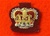 Staff Sergeants Mess Dress Crown Badge ( S/SGT Mess Dress Badge Gold on Maroon )