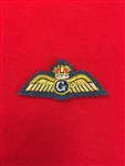 Quality Royal Air Force Reserve Glider Pilot Mess Dress Badge Hand Embroidered Gold Bullion Wire.