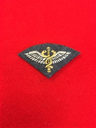 Quality Royal Air Force Flight Medical Mess Dress Badge Hand Embroidered Gold Bullion Wire.