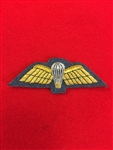 Quality Royal Air Force PARA Wings Mess Dress Badge Hand Embroidered Gold Bullion Wire.