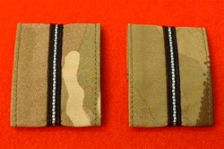 RAF Pilot Officers Multicam Rank Slides ( RAF Multi Terrain Pattern Combat Rank Tabs ) RAF MTP Combat Badge