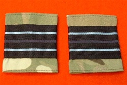 Flight Lieutenant Multicam Rank Slides ( RAF Officer FL LT Multi Terrain Pattern Combat Rank Tabs ) RAF FL LT MTP Combat Badge