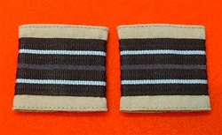Flight Lieutenant Stone Rank Slides ( RAF Officer FL LT Stone Pattern Combat Rank Tabs ) RAF FL LT No 4 Dress Combat Badge