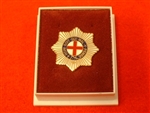 Quality Coldstream Guards Regiment Boxed Lapel Badge ( CGR Boxed Lapel Badge )