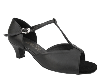 Style 1609 Black Leather Cuban Heel - Quality Dancewear | Blue Moon Ballroom Dance Supply