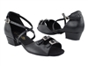 VF 1625FT Black Leather Flat Heel - Women's Dance Shoes | Blue Moon Ballroom Dance Supply