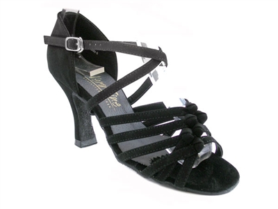 Style 1650 Black Nubuck - Women's Dance Shoes | Blue Moon Ballroom Dance Supply