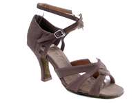 Style 1658 Brown Nubuck - Women's Dance Shoes | Blue Moon Ballroom Dance Supply