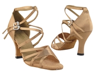 Style 1662B Brown Satin - Women's Dance Shoes | Blue Moon Ballroom Dance Supply