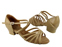 Style 1670C Tan Leather Cuban Heel WIDE/NARROW - Women's Dance Shoes | Blue Moon Ballroom Dance Supply