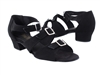 VF 1670C Black Leather Cuban Heel - Women's Dance Shoes | Blue Moon Ballroom Dance Supply