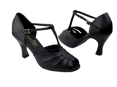 Style 2702 Black Leather - Women's Dance Shoes | Blue Moon Ballroom Dance Supply