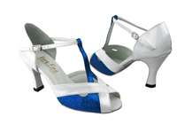 Style 2703 Blue Stardust & White Patent