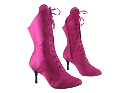 Style 3301 246 Pink Satin Boot - Dance Footwear | Blue Moon Ballroom Dance Supply