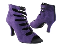 latin 3304 purple suede Ankle  Dance Boot - Dance Boot | Blue Moon Ballroom Dance Supply