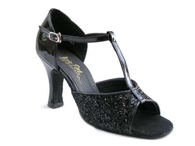 Style 5004 Black Sparkle - Women's Dance Shoes | Blue Moon Ballroom Dance Supply