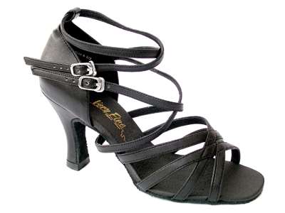 Style 5008 Black Leather - Women's Dance Shoes | Blue Moon Ballroom Dance Supply