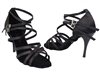 Style 5008 LEDSS Stiletto Heel Black Satin - Women's Dance Shoes | Blue Moon Ballroom Dance Supply