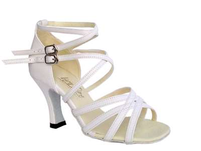 Style 5008 White Leather - Women's Dance Shoes | Blue Moon Ballroom Dance Supply