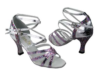 Style 5008Mirage Party Sparkle & Ultra Silver - Women's Dance Shoes | Blue Moon Ballroom Dance Supply