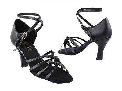 Style 5011 Black Leather - Women's Dance Shoes | Blue Moon Ballroom Dance Supply