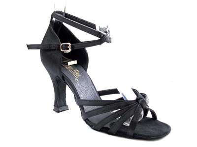 Style 6005 Black Satin - Women's Dance Shoes | Blue Moon Ballroom Dance Supply