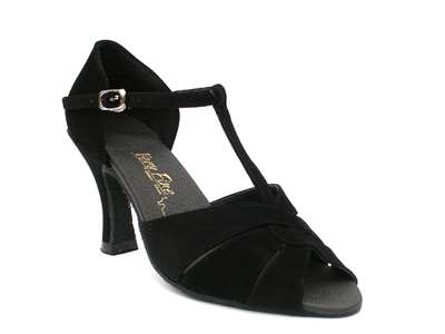 Style 6006 Black Nubuck - Women's Dance Shoes | Blue Moon Ballroom Dance Supply