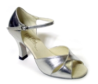 Style 6029 Silver Leather - Women's Dance Shoes | Blue Moon Ballroom Dance Supply