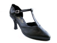 Style 6819 Black Leather - Ladies Dance Shoes | Blue Moon Ballroom Dance Supply