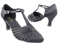 Style 6829 Black Satin - Ladies Dance Shoes | Blue Moon Ballroom Dance Supply