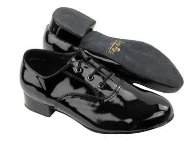 Style 919101B Black Patent - Boys Dance Shoes | Blue Moon Ballroom Dance Supply