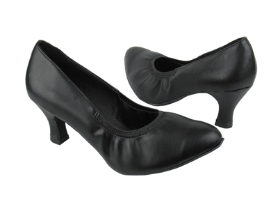 Style 9624 Black Leather - Ladies Dance Shoes | Blue Moon Ballroom Dance Supply