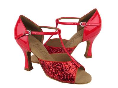Style C5004 Red Sparkle - Ladies Dance Shoes | Blue Moon Ballroom Dance Supply