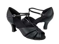 Style C6006 Black Leather - Ladies Dance Shoes | Blue Moon Ballroom Dance Supply