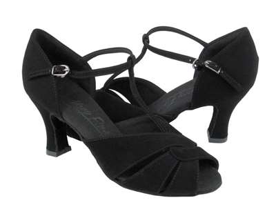 Style C6006 Black Nubuck - Ladies Dance Shoes | Blue Moon Ballroom Dance Supply