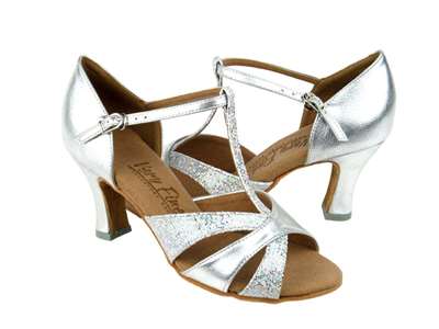 Style C6016 Silver Scale & Silver Leather - Ladies Dance Shoes | Blue Moon Ballroom Dance Supply