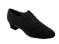 C915108 Black Nubuck Latin Heel Wide- Men's  Dance Shoes | Blue Moon Ballroom Dance Supply