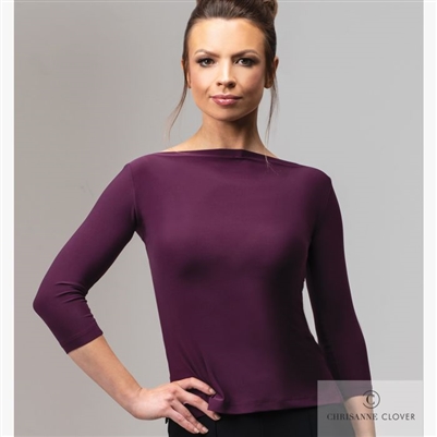 Style Eternity Top Plum - Women's Dancewear | Blue Moon Ballroom Dance Supply