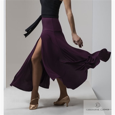 Style Temptress Practice Skirt Plum - Women's Dancewear | Blue Moon Ballroom Dance Supply