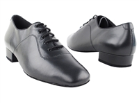 Very Fine Competitive Dancer Men's Black Leather 1" Heel Dance Shoe | Blue Moon Ballroom Dance Supply