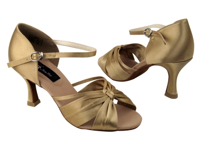 CD2150 Tan Satin - Women's Dance Shoes | Blue Moon Ballroom Dance Supply