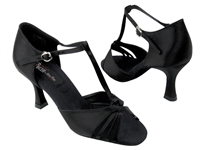 CD2165 Black Satin - Women's Dance Shoes | Blue Moon Ballroom Dance Supply