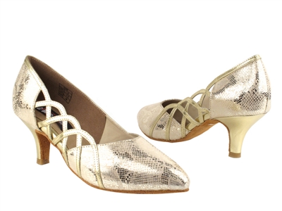 Style CD5501 Gold Leather - Ladies Dance Shoes | Blue Moon Ballroom Dance Supply