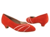 VF CD5504 Red Suede Cuban Heel - Ladies Dance Shoes | Blue Moon Ballroom Dance Supply