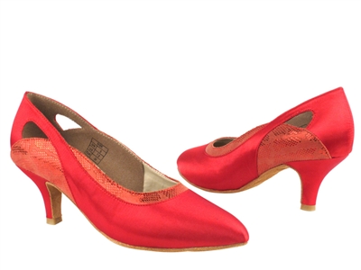 Style CD5505 Red Satin - Ladies Dance Shoes | Blue Moon Ballroom Dance Supply
