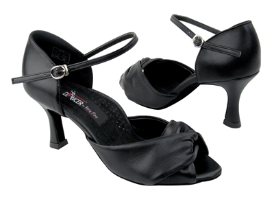 CD6043 Black Leather - Women's Dance Shoes | Blue Moon Ballroom Dance Supply